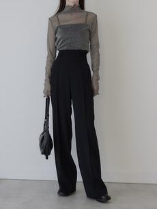 【NEW】glitter sheer tops / grey 【NEW】glitter sheer tops / grey