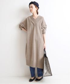 【ADAWAS/アダワス】CASHMERE BLENDED ワンピース◆