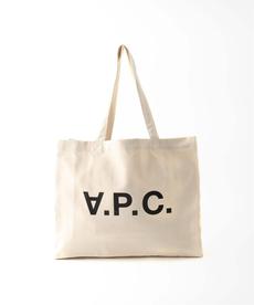 【A.P.C./アーペーセー】 DANIELA BLACK ロゴショッピングバッグ