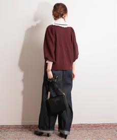 《予約》IENA LA BOUCLE バイカラーレースカーディガン◆ 《予約》IENA LA BOUCLE バイカラーレースカーディガン◆