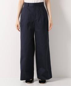 コットンサテンワイドチノパンツ コットンサテンワイドチノパンツ