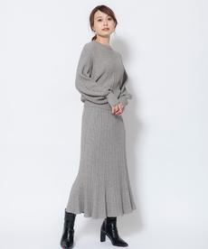 【SET商品】ケーブルニット+スカートセットアップカラー
ミディアムグレー