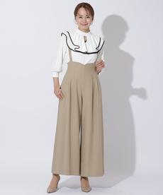 サスペ付きワイドパンツ