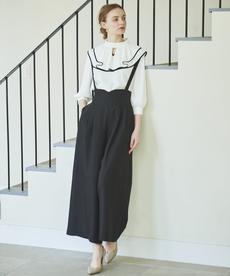 サスペ付きワイドパンツ