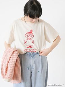 【Moomin×Samansa Mos2】ハンドステッチ風Tシャツ