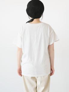 【限定カラー】【Moomin×Samansa Mos2】ハンドステッチ風Tシャツ