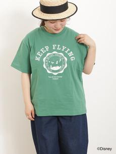【Disney】ピーター・パン/カレッジライクプリントTシャツ
