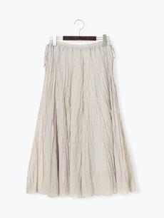 綿ボイルアイレット刺繍ロングスカート