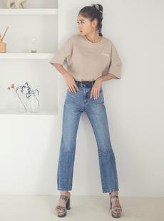 ロゴ刺繍ビッグTシャツ[ze240]