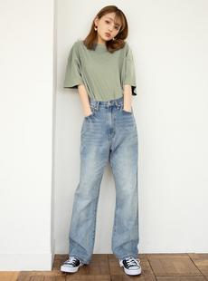 バックロゴプリントTシャツ[ze379a]