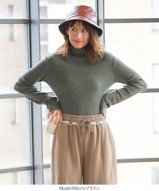 リバーシブルフェイクレザーバゲットハット [J888]