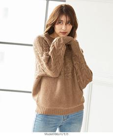 横ケーブルドルマンニット [C5008]