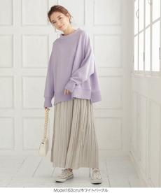 [裏起毛] 切り替えボートネックプルオーバー [C5166]