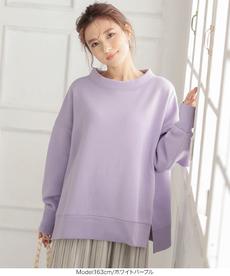 [裏起毛] 切り替えボートネックプルオーバー [C5166]