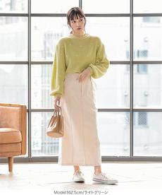 ドット刺繍ニット [C5279]