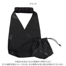 ［ 3点セット ］ 選べるサイズファーハンドルトライアングルバッグ