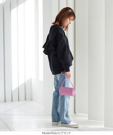 バックフリル裏起毛トップス [C5903]