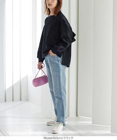 バックフリル裏起毛トップス [C5903]