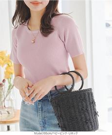 選べるタイプ 半袖ベーシックリブニット[C3147]