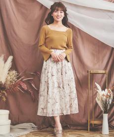 楊柳刺繍スカート