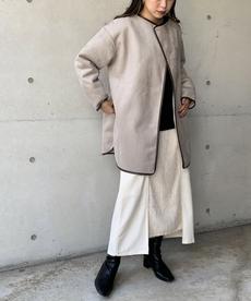 フェイクスエード×ボアリバーシブルコート