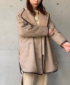 フェイクスエード×ボアリバーシブルコート