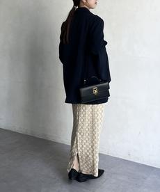 花柄カットレースナロースカート