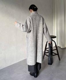 シャギースタンドカラーコート