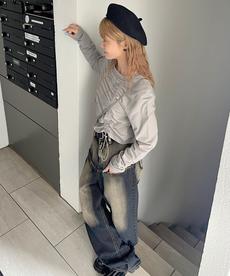 クロシェ編みベレー帽 クロシェ編みベレー帽