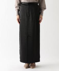 【旬なカラーで大人スタイリング】ヴィンテージサテンナロースカート