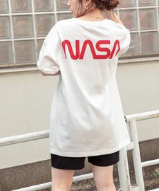 NASAバックロゴ半袖Tシャツ