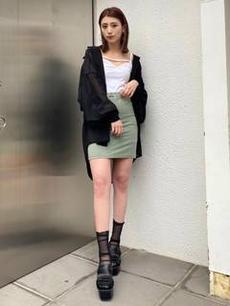 ワイドギャザーハイヒール