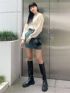 ボートネックパフニット