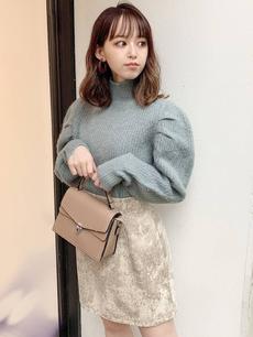ミックスカラータックニット
