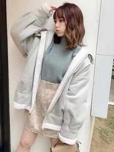 ミックスカラータックニット