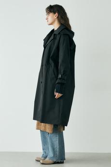 DM HOODED OVER TRENCH コート