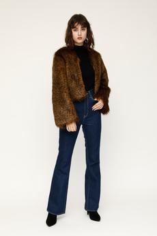 F／FUR OVER CROPPED COAT