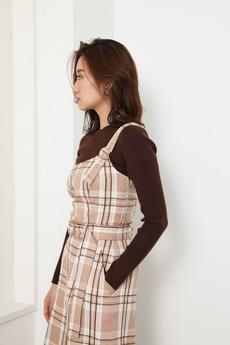 Mole check Bustier TOP