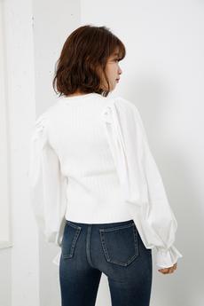 Shirt SLV Combi KNIT TOP