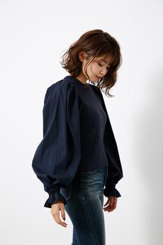 Shirt SLV Combi KNIT TOP