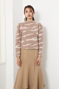 Zebra Pattern Knit TOP