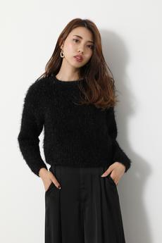 Lame Mall Shaggy Knit TOP