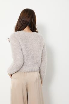 Lame Mall Shaggy Knit TOP
