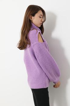 Open Shoulder Knit TOP