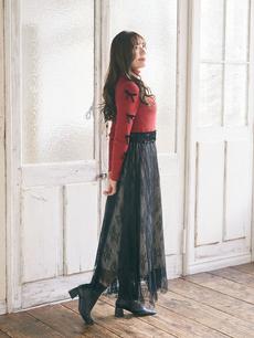 レースチュールスカート レースチュールスカート