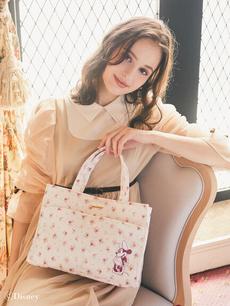 Minnie Mouse/フラワープリントトートバッグ