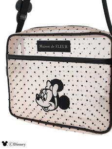 Minnie Mouse/ドットメッシュショルダー