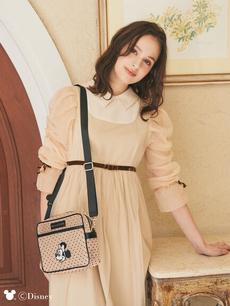 Minnie Mouse/ドットメッシュショルダー