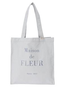 EC限定ブランドロゴプリントスクエアトートバッグ