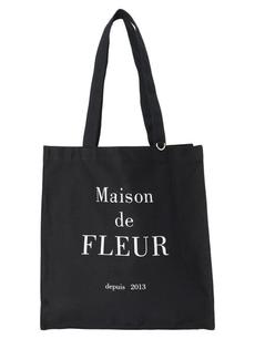 EC限定ブランドロゴプリントスクエアトートバッグ